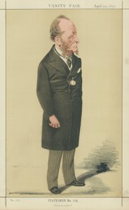 The Right Honourable Gathorne Hardy (litografía en color) de Adriano Cecioni