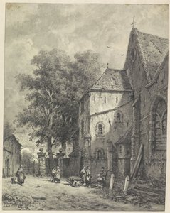 Vista junto a una iglesia