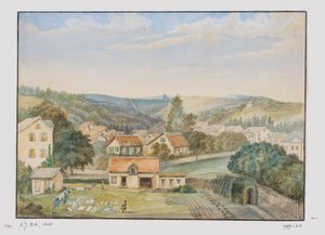 Vista de Soden-am-Taunus, Alemania de Adrianus Johannes Bik