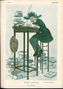 Fantasio, ca. 1912 - Ilustración de A Barrere (1874-1931): Bellas Artes, Lectura y Escritura - Roujon Henry de Adrien Barrere
