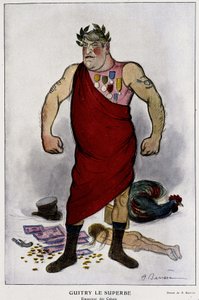 Guitry el Magnífico, Emperador de los Cabots. Comediante, dramaturgo y director de cine francés - en "Fantasio" del 01/12/1911 de Adrien Barrere