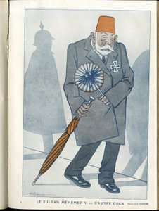 Ilustración de A Barrere (1874-1931) en "Fantasio" de Adrien Barrere