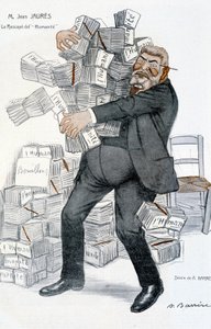 Jean Jaures, el "rescatado de la Humanidad" - por Adrien Barrere (1877-1931), en "Fantasio" del 01/11/1906 de Adrien Barrere