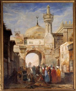 Vista de una mezquita en El Cairo