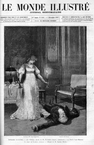 La muerte de Scarpia (Monsier Berton), ilustración del Acto 4 de 