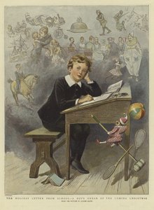 La carta de vacaciones de la escuela de Adrien Emmanuel (after) Marie