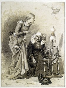 La Bella Durmiente - en “Los Cuentos de Hadas” de Charles Perrault, ilustraciones de Adrien Marie