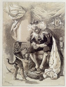 El Gato con Botas - en “Les Contes de Fées” de Charles Perrault, ilustraciones de Adrien Marie de Adrien Emmanuel Marie