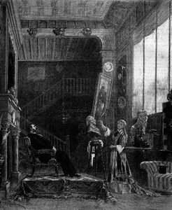 Representación teatral: “Le nabab” por Alphonse Daudet (1840-1897) y Pierre Elzear con Blanche Pierson (1842-1919) (Felicia Ruys) y Adolphe Dupuis (1824-1891) (Jansoulet). París, Teatro del Vaudeville