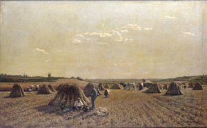 Escena de cosecha, 1879 de Adrien Louis Demont