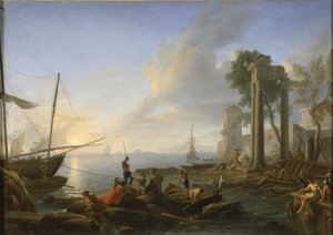 Marina al atardecer