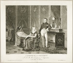 La esperanza de la posteridad: El emperador, la emperatriz y el rey de Roma de Adrien Pierre Francois Godefroy
