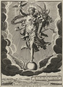 Recompensa / Premium Praemivm (título sobre el objeto) Rasgos para una vida exitosa (título de la serie) de Egidius  Sadeler (II)