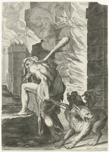 Hércules en Cerbero de Egidius  Sadeler (II)
