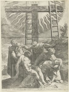 toma de cruz de Egidius  Sadeler (II)
