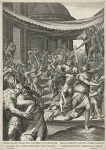 Robo de la Virgen Sabina de Egidius  Sadeler (II)