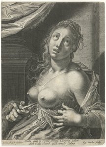 Suicidio de Lucrecia de Egidius  Sadeler (II)