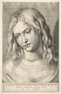 Cabeza femenina de Aegidius Sadeler