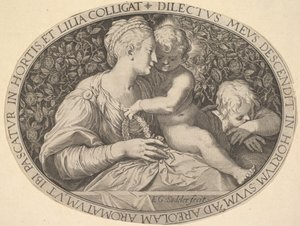 Madonna y Niño de Aegidius Sadeler II