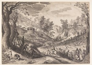 Marzo/Abril, de Los Doce Meses de Aegidius Sadeler II