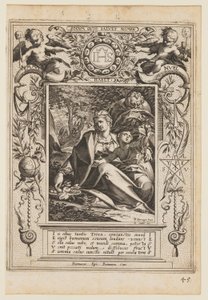 Descanso en la Huida a Egipto de Aegidius Sadeler II