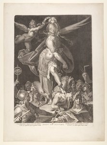 El triunfo de la sabiduría de Aegidius Sadeler II