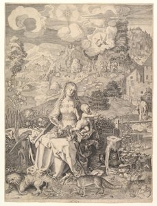 Virgen y Niño en un Paisaje, ca. 1597