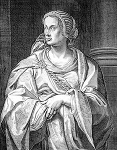 Albia Terenta, madre de Otho de Aegidius Sadeler or Saedeler