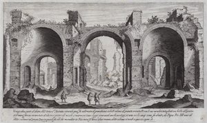 Baños de Caracalla, Roma de Aegidius Sadeler or Saedeler