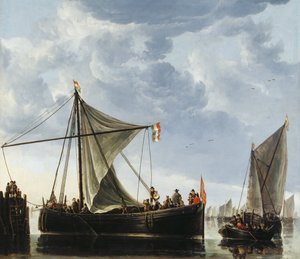 El barco de paso de Aelbert Cuyp