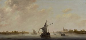 Vista del Mosa en Dordrecht, c.1645-46 de Aelbert Cuyp