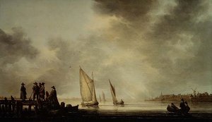 Un paisaje fluvial de Aelbert Cuyp