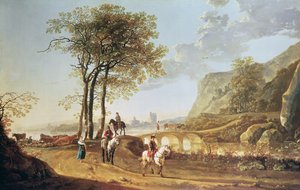 Paisaje fluvial extenso de Aelbert Cuyp