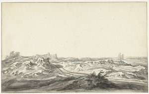 Vista desde las dunas del Huis te Kleef, cerca de Haarlem de Aelbert Cuyp