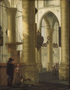 Interior de la Grote Kerk, Dordrecht de Aelbert Cuyp