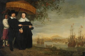 Comerciante de la Compañía Holandesa de las Indias Orientales (VOC). Hacia 1640-60