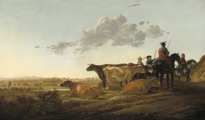 Paisaje con Pastores, c.1650-52 de Aelbert Cuyp