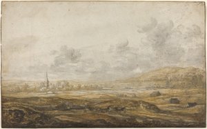 Paisaje panorámico a lo largo del Rin de Aelbert Cuyp