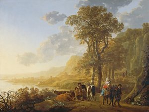 La huida a Egipto de Aelbert Cuyp