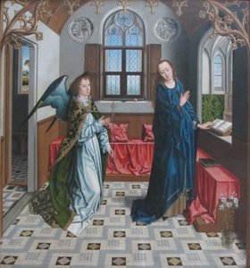 Alemán: Verkündigung an Maria Annunciation of Virgin Mary.