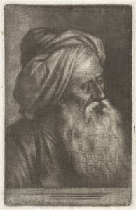 Busto de hombre con turbante de Aert Schouman