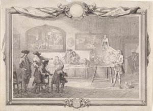 Gremio de San Lucas en Dordrecht, 1736 de Aert Schouman