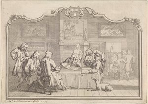 Gremio de San Lucas en Dordrecht, 1736 de Aert Schouman