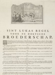 Reglas del Gremio de San Lucas en Dordrecht, 1736