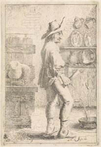 un hombre meando de Aert van Waes