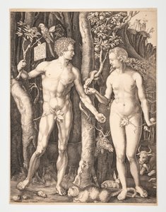 Adán y Eva en el Jardín del Edén - Albrecht Durer - 20-1932-109