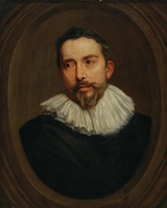 Retrato de un hombre en un óvalo pintado