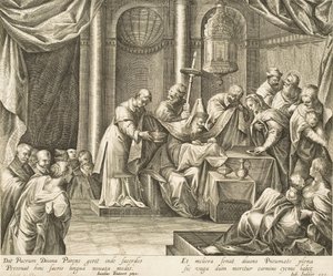 La circuncisión de Cristo de after Jacopo Tintoretto