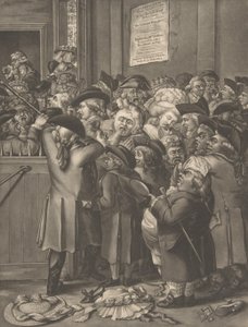 La puerta del parterre, 9 de noviembre de 1784 de After Robert Dighton the Elder.