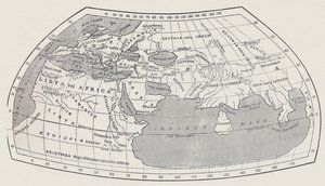 Mapa del Mundo, Según Ptolomeo de Agathodaemon of Alexandria